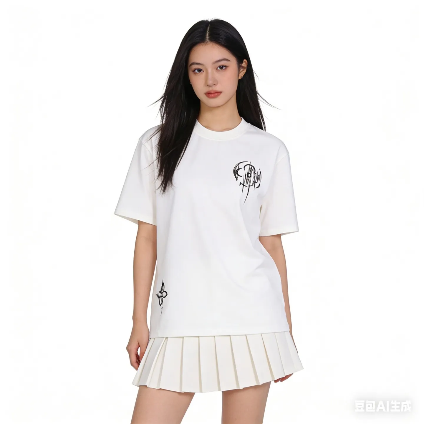 Louis Vuitton/Louis Vuitton Thorns Four-leaf Clover Embroidered Short Sleeve